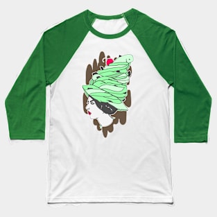 Mint Chocolate Witch Baseball T-Shirt